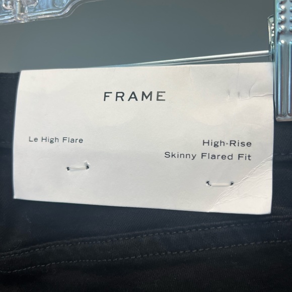 Frame Denim Le High Flare Black Jeans Size 25 NWT - Picture 4 of 4